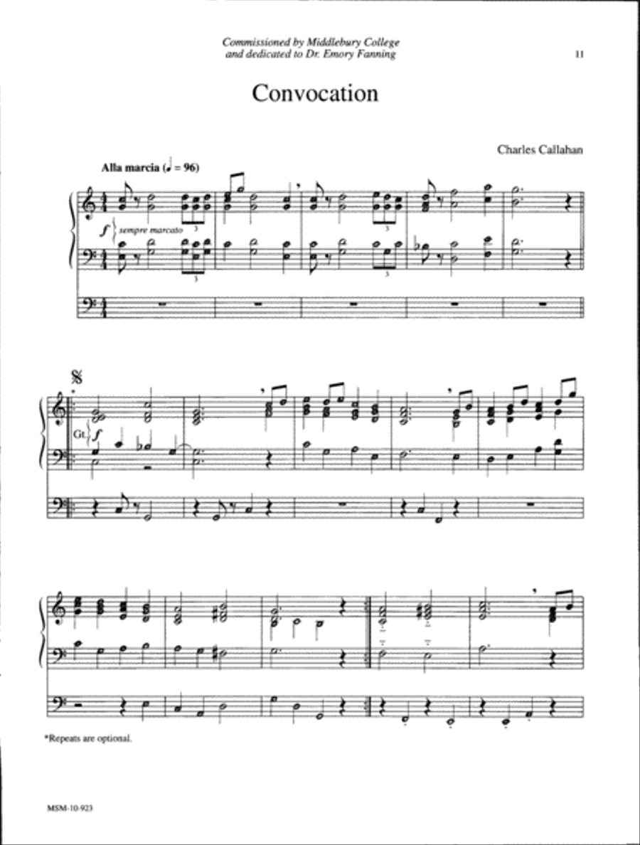 Fanfares and Flourishes for Organ Organ Solo scores gallery preview page 6