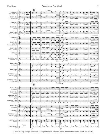 Sousa Washington Post March (Flexible Ensemble) image number null
