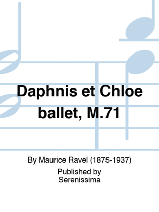 Book cover for Daphnis et Chloe ballet, M.71
