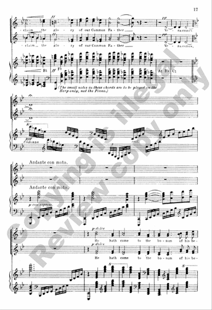 Choral Hymns from the Rig-Veda, Group 3 SSAA scores gallery preview page 10