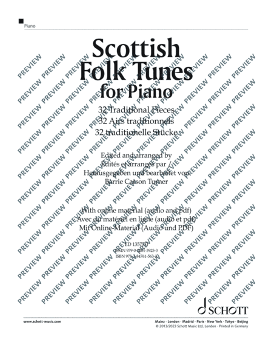 Scottish Folk Tunes for Piano Piano Solo scores gallery preview page 2