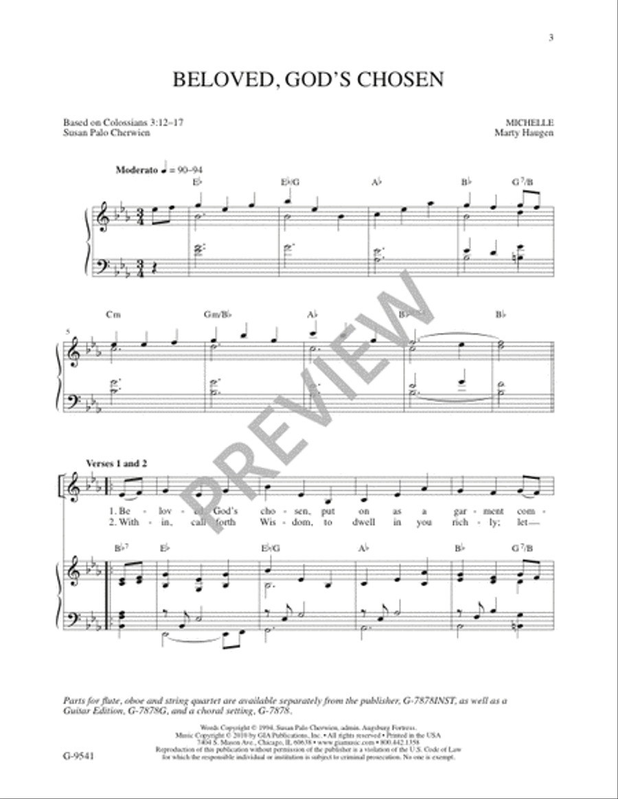 Blest Are Those Who Love You - Volume 3, Additional Solos with Optional Congregation Choir scores gallery preview page 5