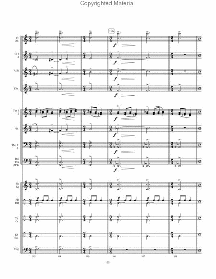 Kaleidoscope Concert Band scores gallery preview page 21