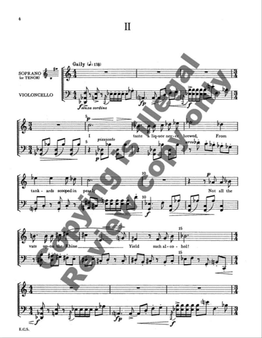 Three Songs After Emily Dickinson High Voice scores gallery preview page 4