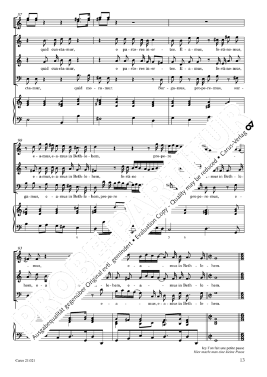 Canticum in nativitatem Domini Choir scores gallery preview page 14