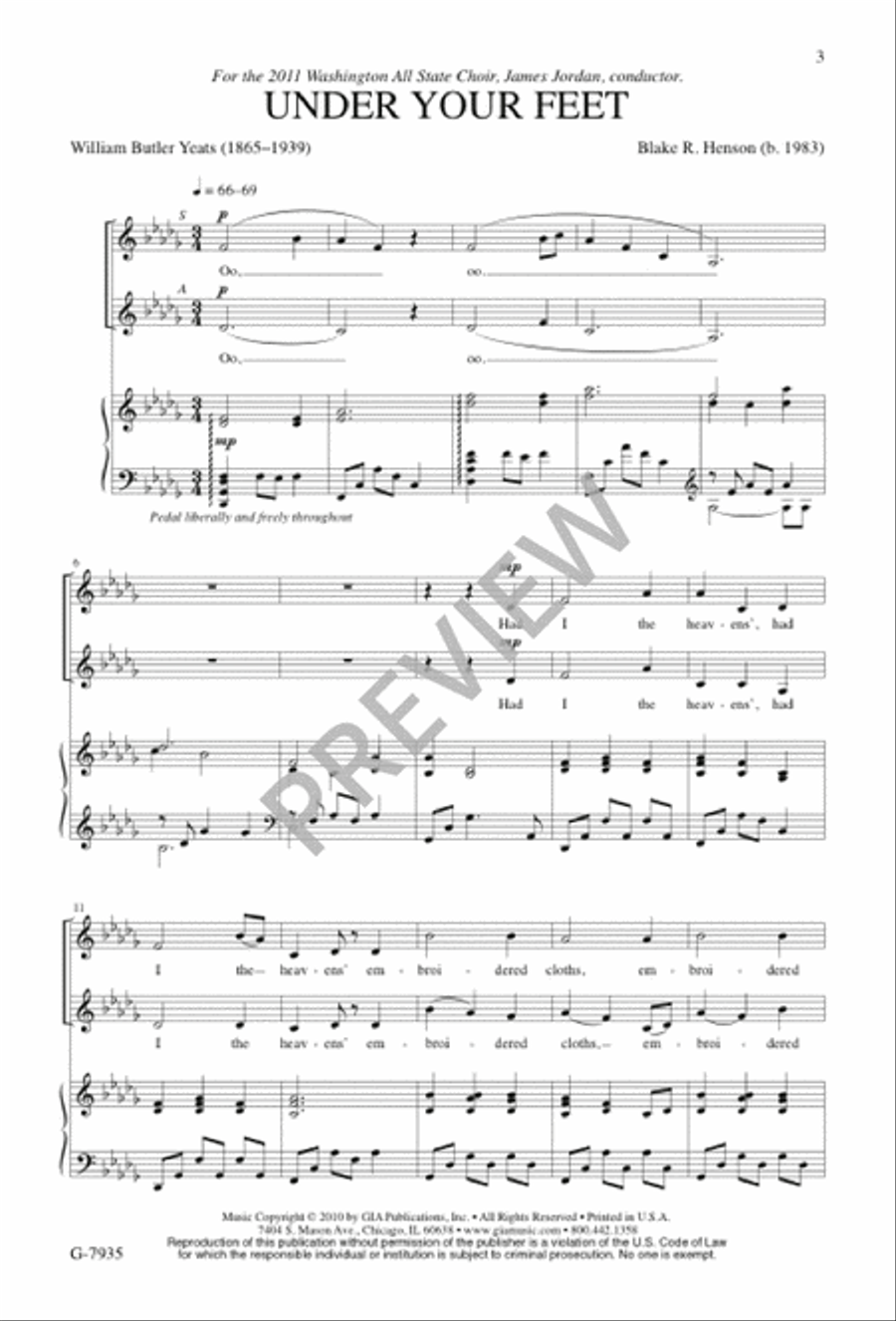 Under Your Feet Divisi scores gallery preview page 4