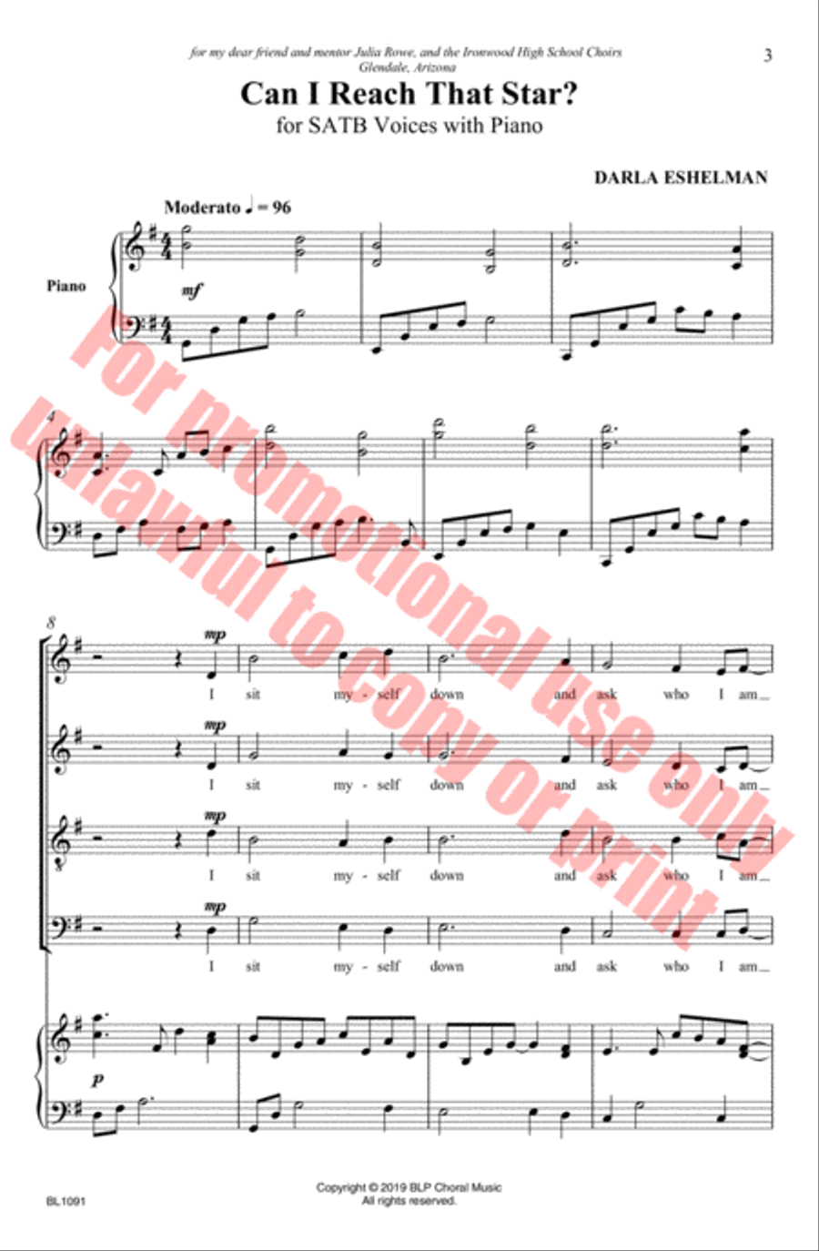 Can I Reach That Star? 4-Part scores gallery preview page 4