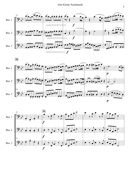 Eine Kleine Nachtmusik for Three Bassoons image number null