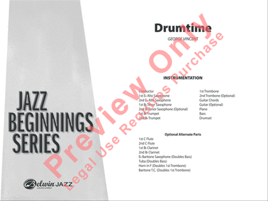 Drumtime Jazz Ensemble scores gallery preview page 2