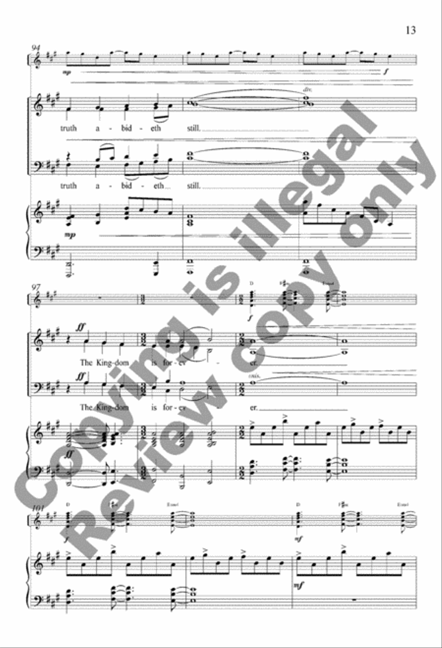 A Mighty Fortress Is Our God (SATB/Guitar/Piano Score) image number null