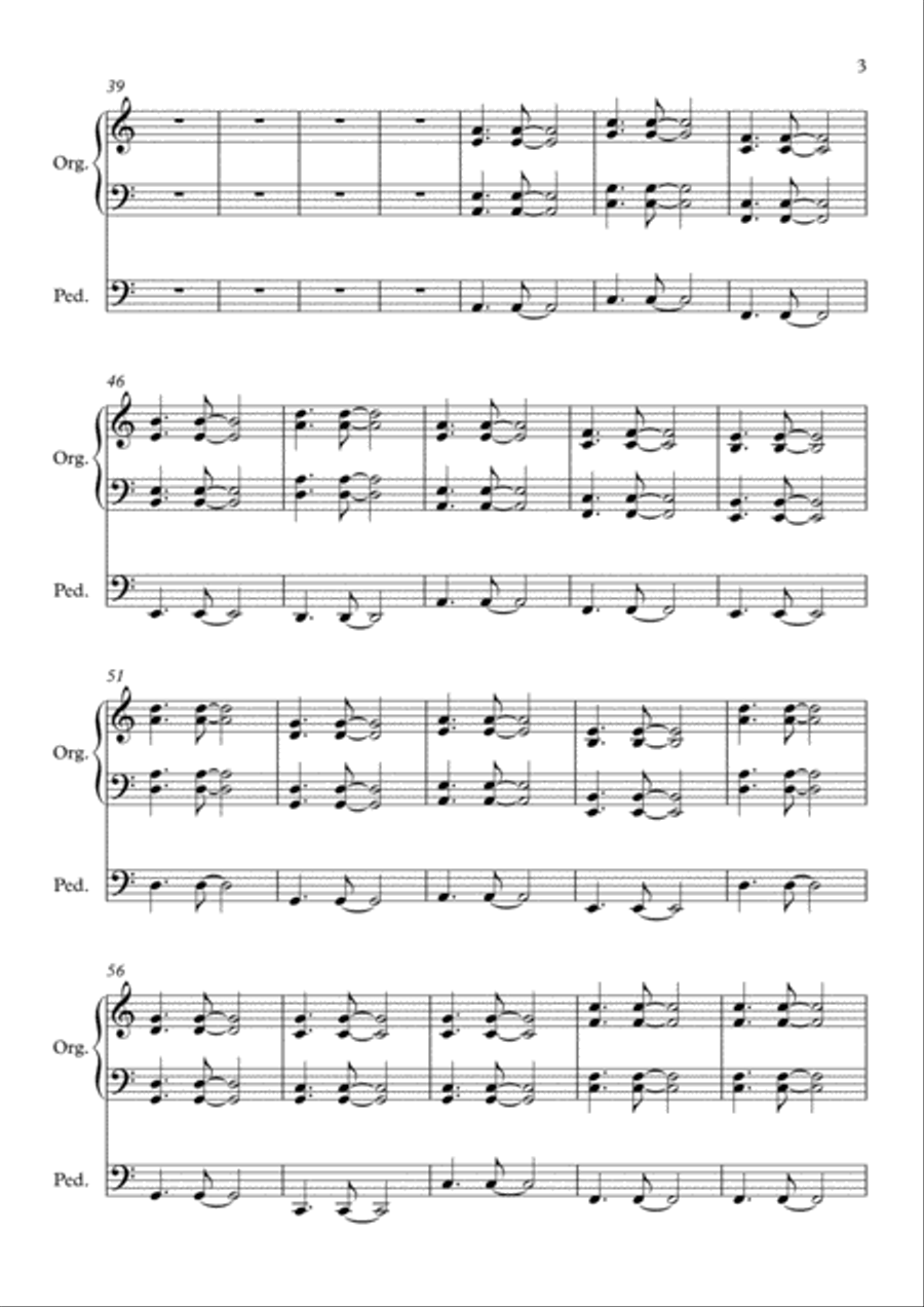 Faced Against Fate (Organ Section) Organ Solo scores gallery preview page 3