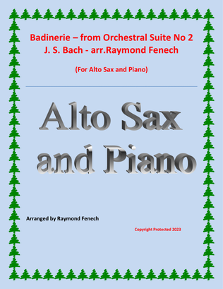 Book cover for Badinerie - J.S.Bach - for Alto Sax and Piano