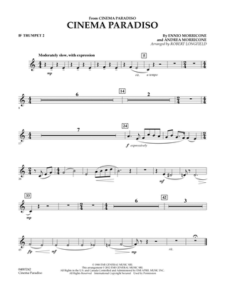Book cover for Cinema Paradiso (Flexible Solo with Band) - Bb Trumpet 2