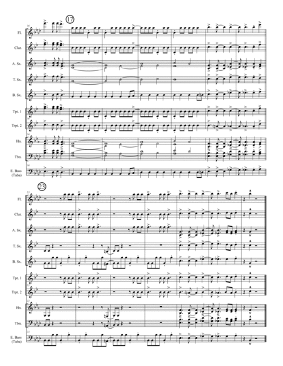 My Sharona Jazz Ensemble scores gallery preview page 4