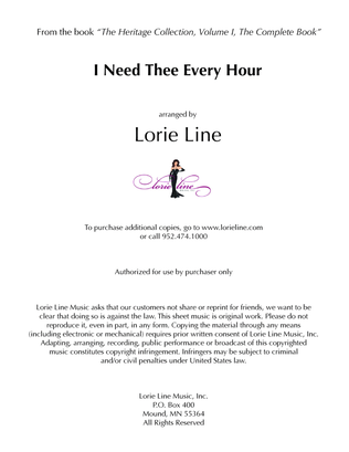 Book cover for I Need Thee Every Hour