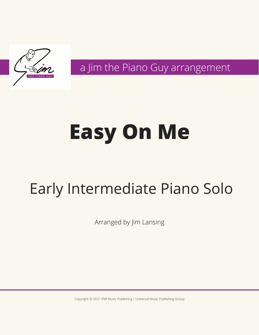 Easy On Me Piano Method scores gallery preview page 1