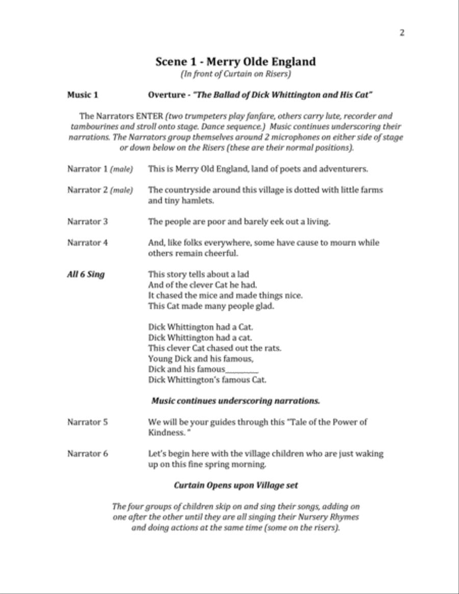 The Adventures of Dick Whittington - Director's Script Large Ensemble scores gallery preview page 3