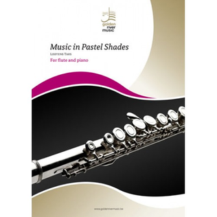 Music in pastel shades for flute