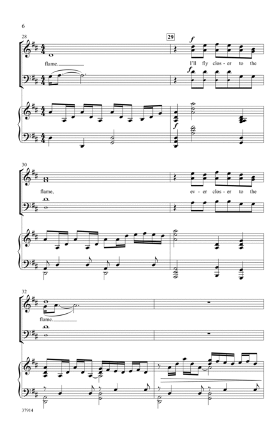 Closer to the Flame 3-Part scores gallery preview page 5