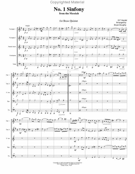 Sinfonia No. 1 from "Messiah"