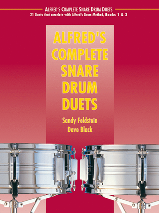 Book cover for Alfred's Complete Snare Drum Duets