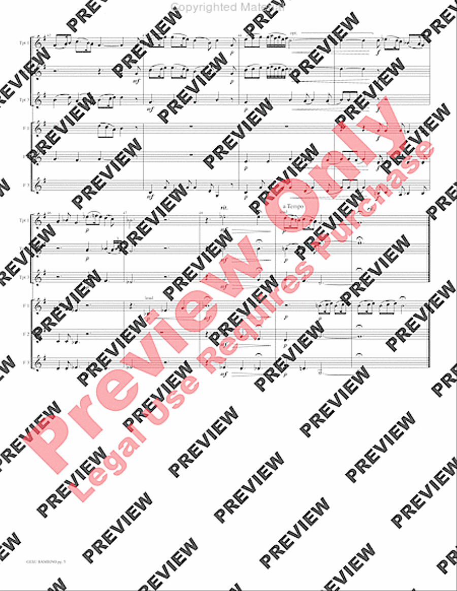 Gesu Bambino Gesu Bambino Small Ensemble scores gallery preview page 7