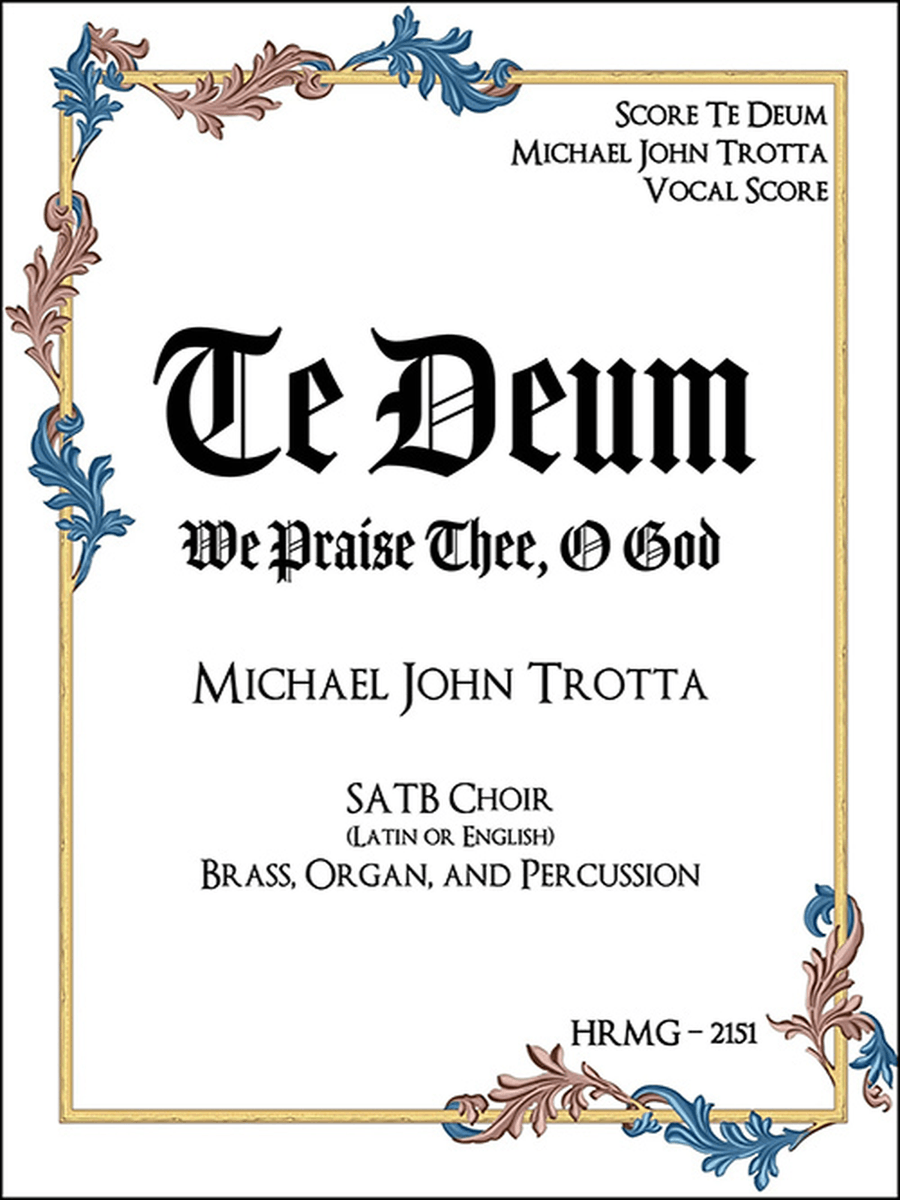 Te Deum (Organ, Brass, Percussion Parts) Organ scores gallery preview page 1