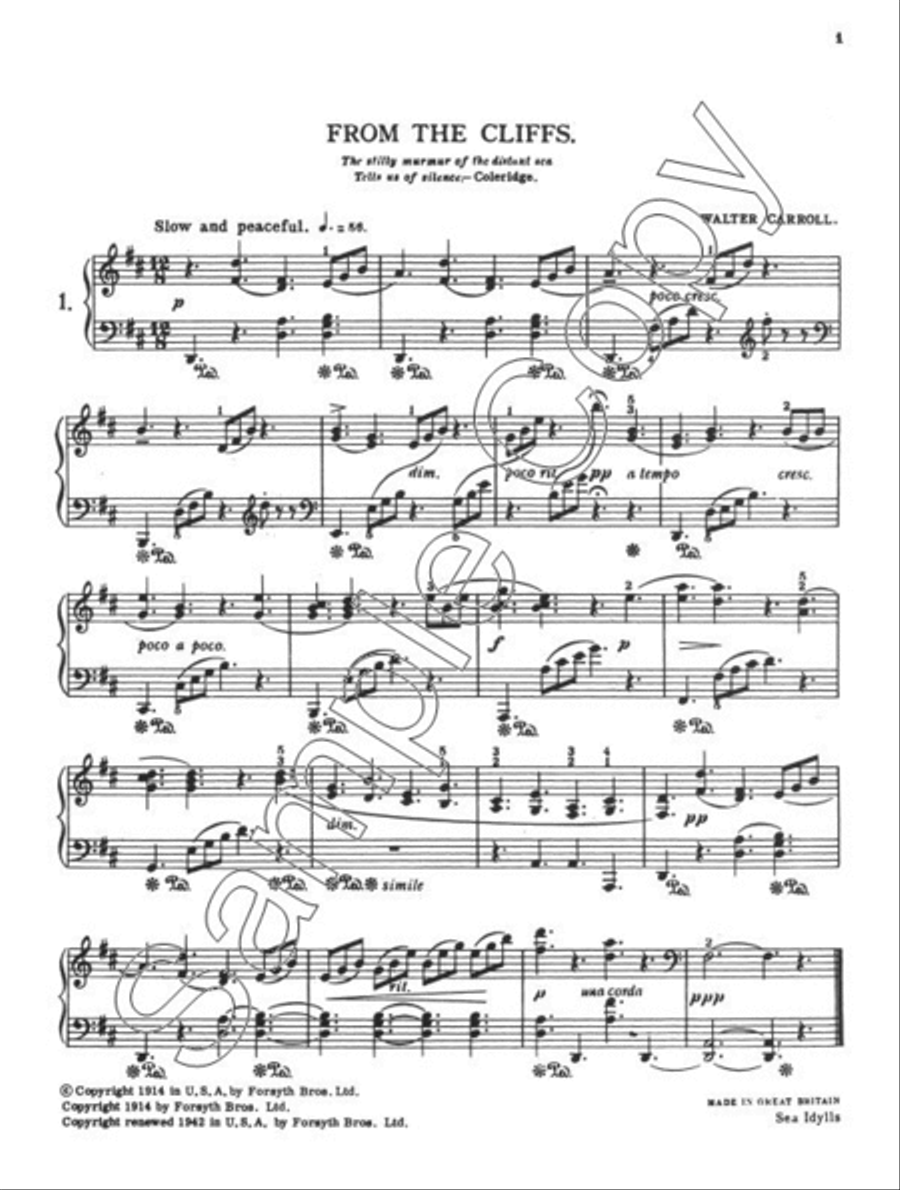Sea Idylls Piano Solo scores gallery preview page 2