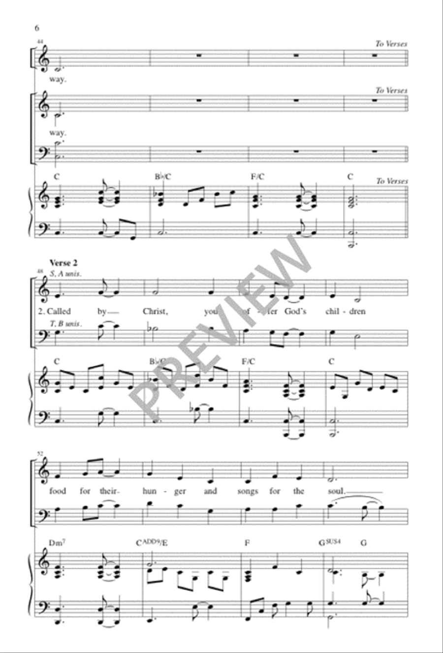 Called by Christ 4-Part scores gallery preview page 6