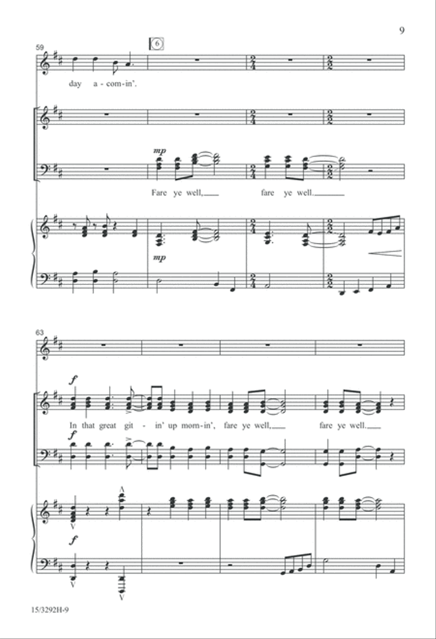 In That Great Gittin' Up Mornin' 4-Part scores gallery preview page 9