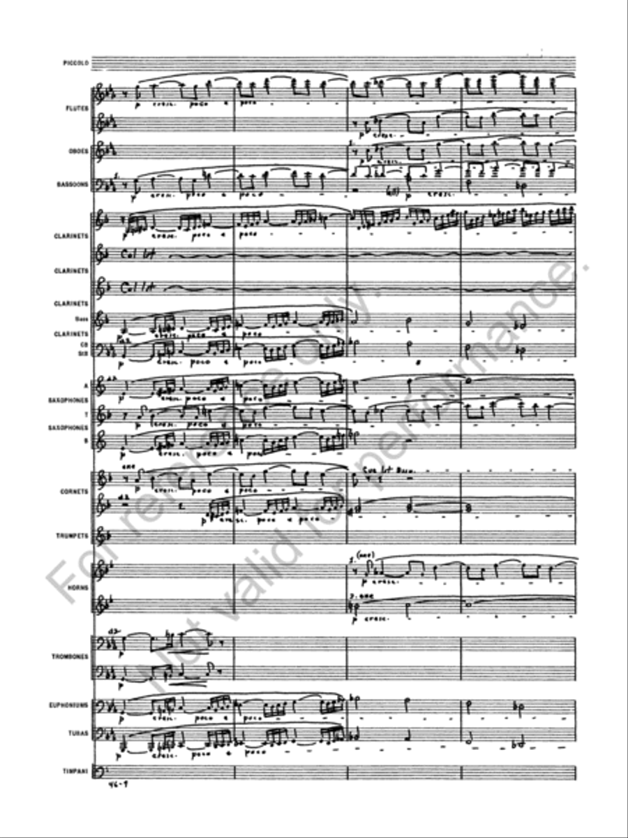 Symphony No. 1 Concert Band scores gallery preview page 9