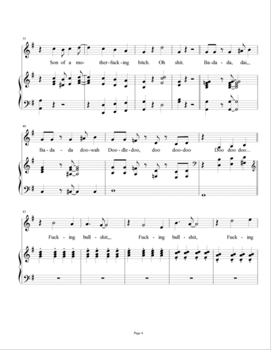 Galactic Mermaid Piano, Vocal, Guitar scores gallery preview page 4