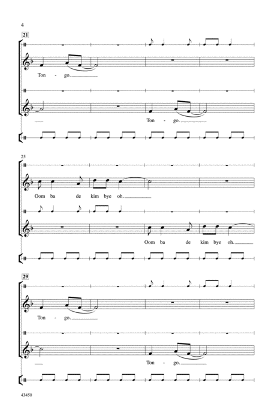 Tongo Choir scores gallery preview page 3
