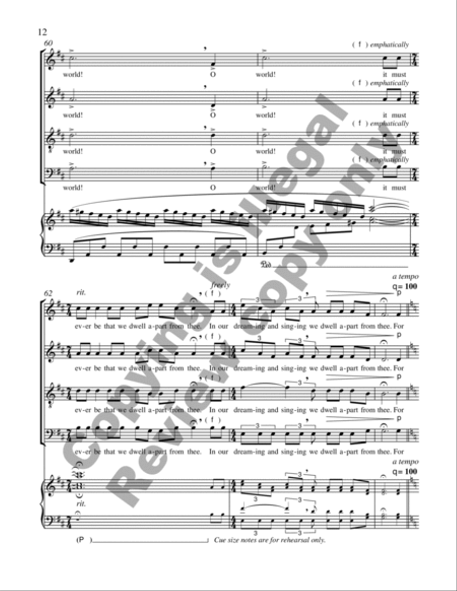 The Dreamers of Dreams 4-Part scores gallery preview page 28