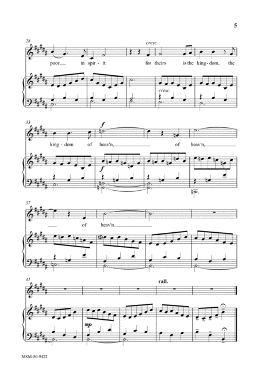 Blest Are They Three Treble Anthems from Magnificat Unison Choir scores gallery preview page 4