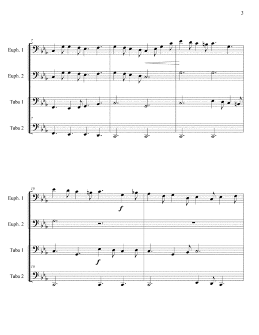 Masters in This Hall Masters in This Hall Brass Ensemble scores gallery preview page 3