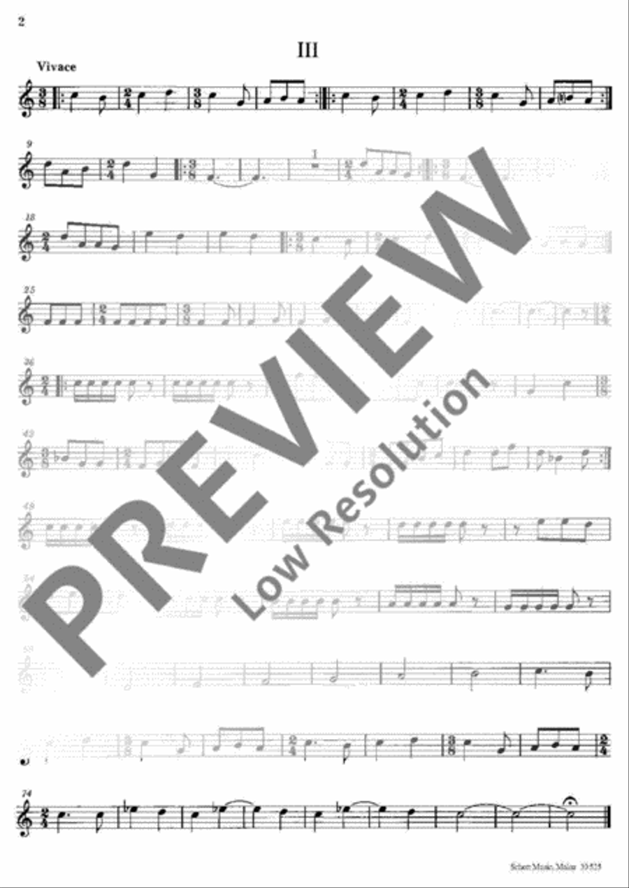 Quartettino Recorder scores gallery preview page 14