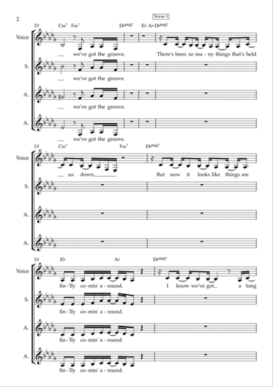 Ain't No Stoppin' Us Now Ain't No Stoppin' Us Now Women's Choir scores gallery preview page 2
