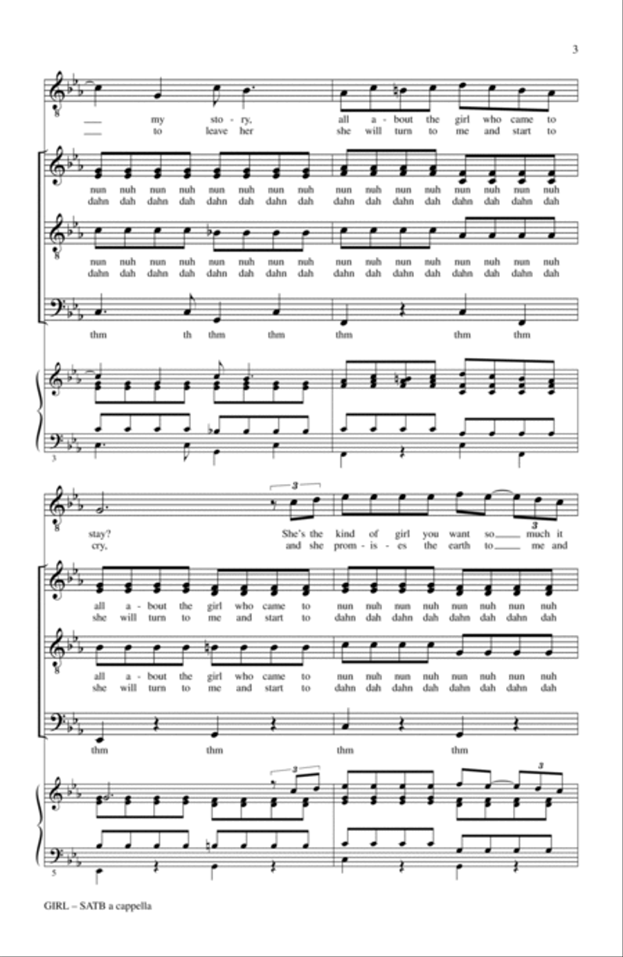 Girl 4-Part scores gallery preview page 2