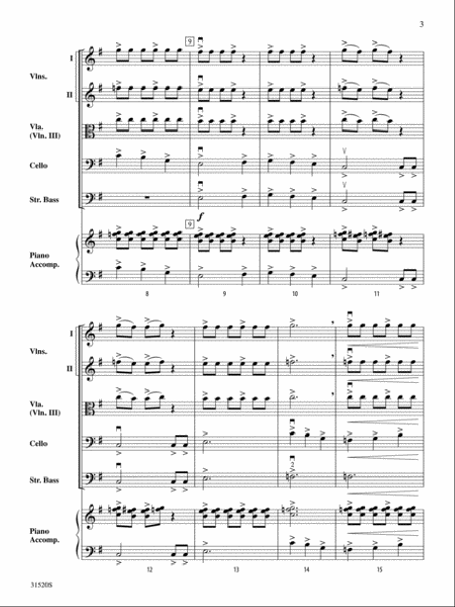 Warriors of Beijing Warriors of Beijing String Orchestra scores gallery preview page 3