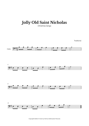 Jolly Old Saint Nicholas for Easy Cello Solo
