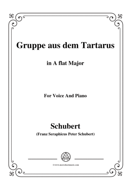 Schubert-Gruppe aus dem Tartarus,Op.24 No.1,in A flat Major,for Voice&Piano image number null