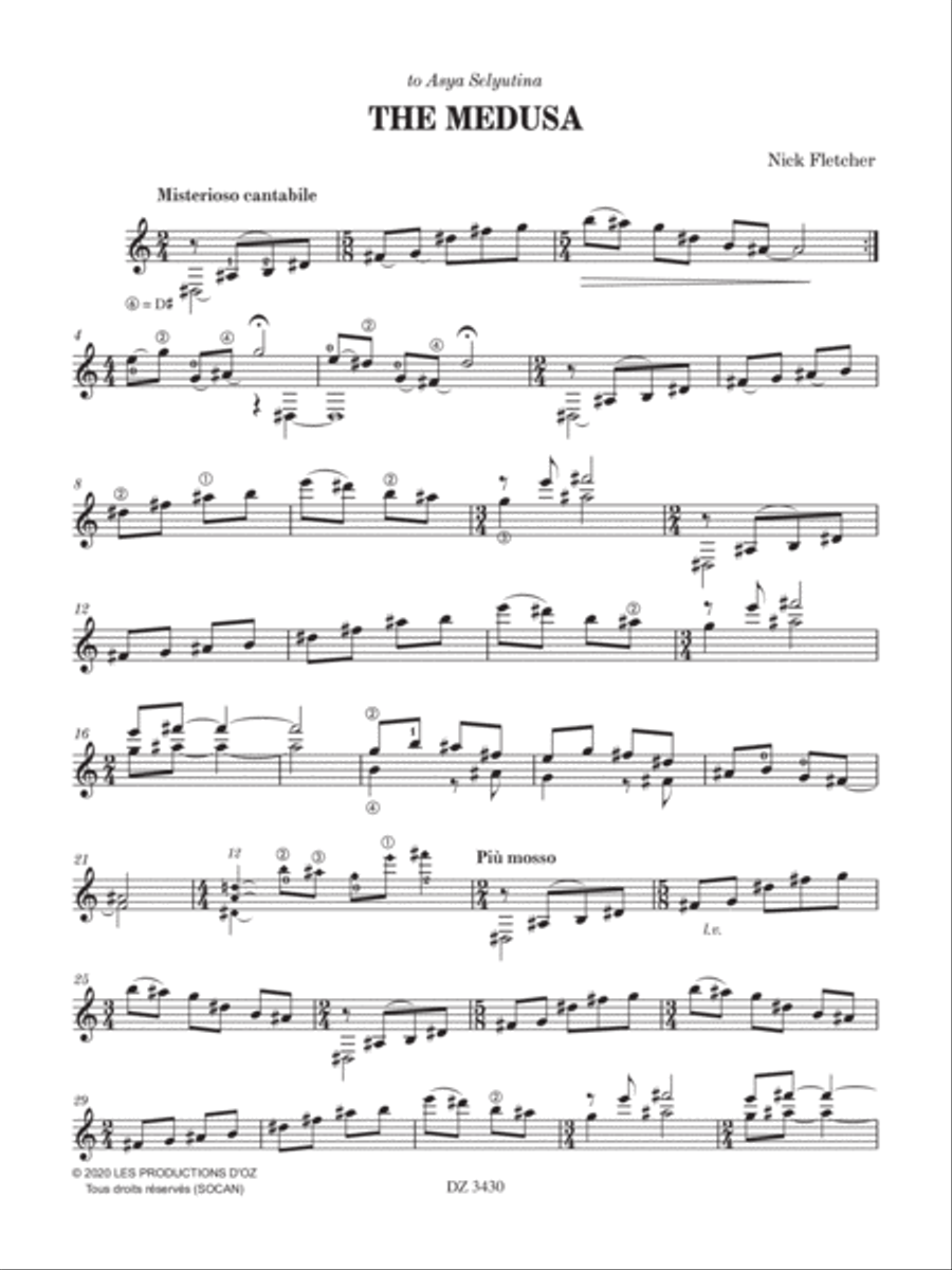 The Medusa Classical Guitar scores gallery preview page 3