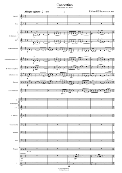 Concertino for Clarinet and Band image number null