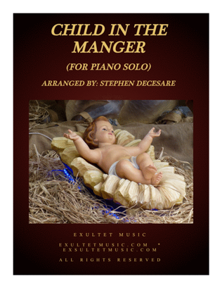 Book cover for Child In The Manger (for Piano Solo)
