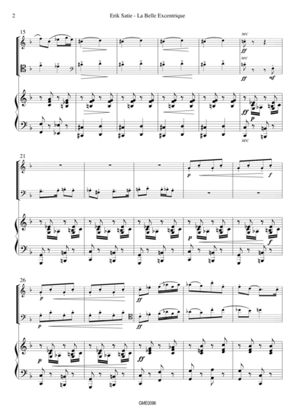Erik Satie - La Belle Excentrique - piano trio