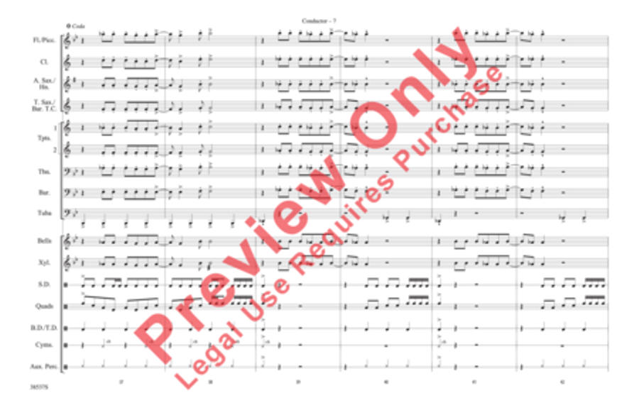 Finale (Don't Feed the Plants) Marching Band scores gallery preview page 8