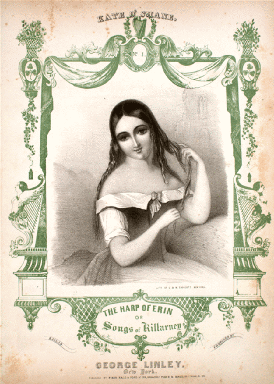 The Harp of Erin, or, Songs of Killarney. Kate O'Shane Harp scores gallery preview page 1