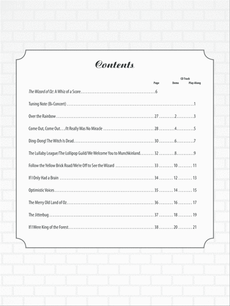 The Wizard of Oz Instrumental Solos Trumpet Solo scores gallery preview page 2