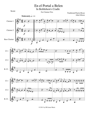 In Bethlemen's Cradle for Clarinet Trio